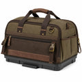 Bolsa organizadora de herramientas lona marrón/verde 30L