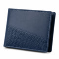 Billetera Plegable para Hombre Azul con Diseño Moderno