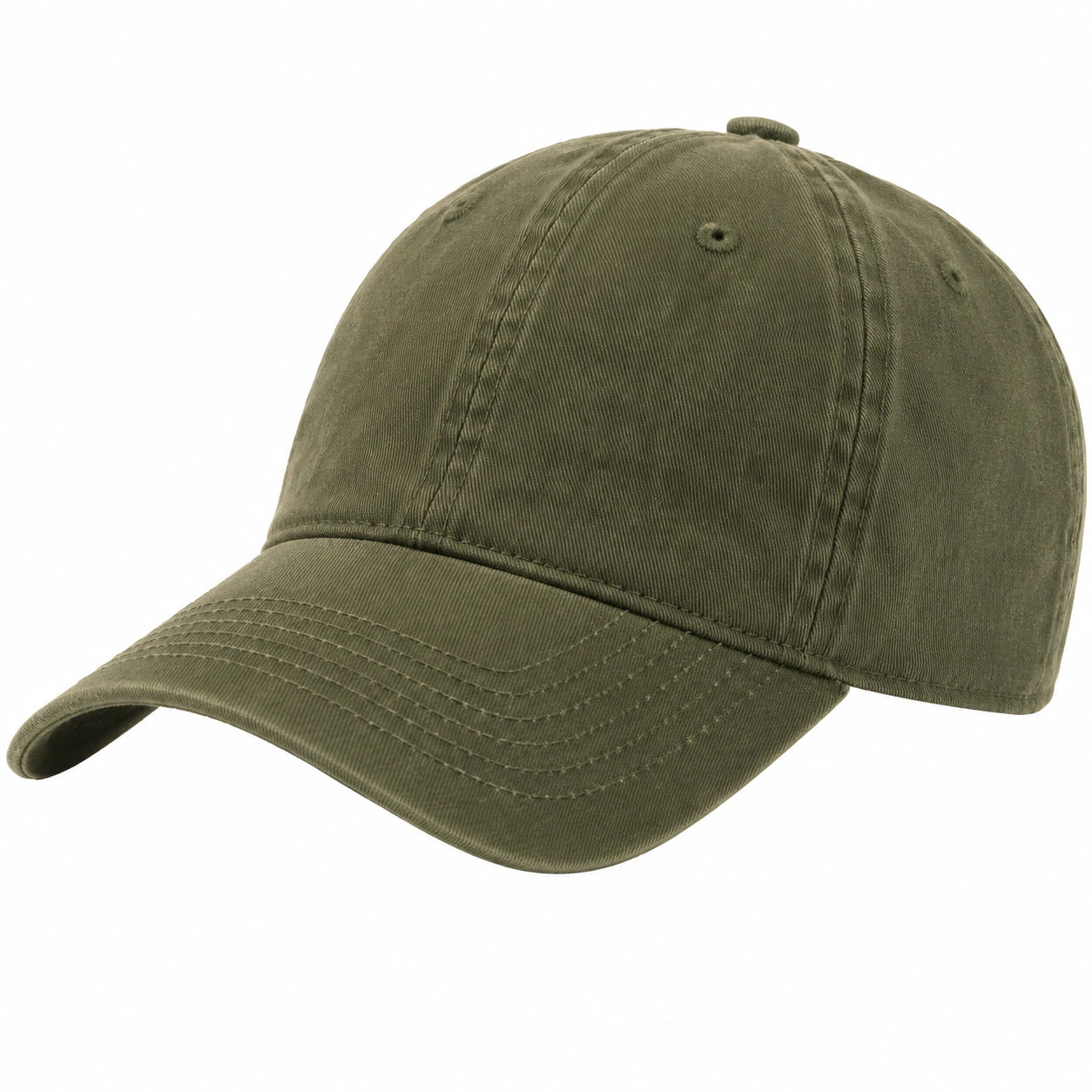 Gorra de béisbol ajustable verde oliva para adultos