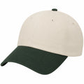 Gorra de béisbol ajustable unisex beige y verde