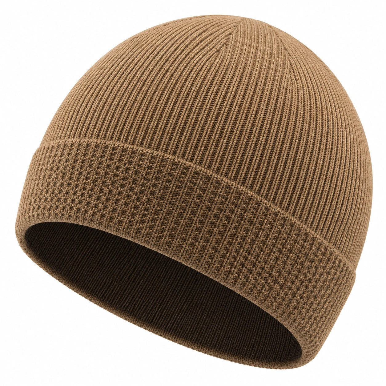 Gorro de Punto Unisex Marrón Clásico