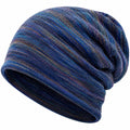 Gorro holgado de rayas multicolores