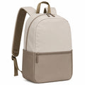 Mochila Escolar Grande Beige y Taupe
