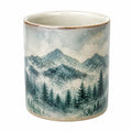 Taza de Cerámica Paisaje de Montaña 250ml Verde