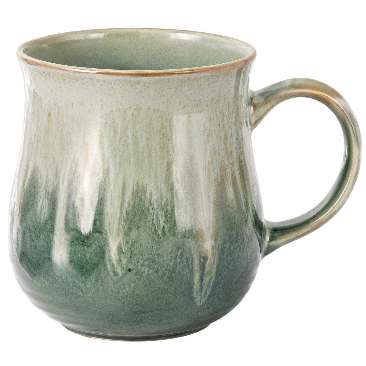 Taza de cerámica verde degradado 250ml